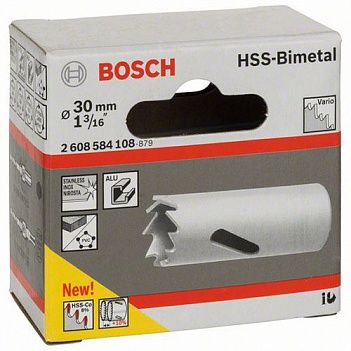 Коронка по металлу и дереву Bosch HSS-Bimetal 30 мм (2608584108)