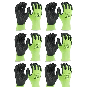Рукавички сигнальні Milwaukee Hi-Vis розмір L / р.9 12 пар (4932492920)