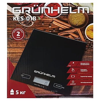 Весы кухонные Grunhelm KES-01B (133056)