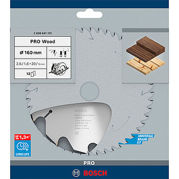 Диск пильный по дереву Bosch Optiline Wood 160x1,6х20 мм (2608641173)