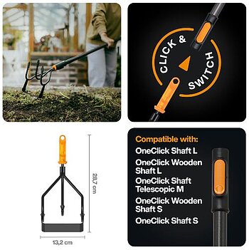 Насадка-сапка садовая двойная Fiskars OneClick (1080685)