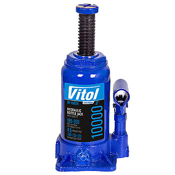 Домкрат гидравлический бутылочный VITOL 10 т (DB-10002H)