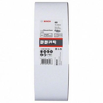 Шлифовальная лента Bosch X440 Best for Wood and Paint 75x533мм P60 10шт (2608606081)