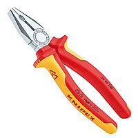 Плоскогубцы диэлектрические KNIPEX Cr-V 200 мм VDE 1000V (03 06 200)