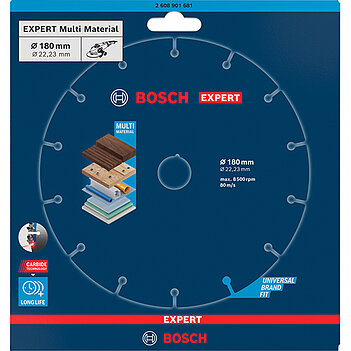 Круг відрізний по дереву Bosch EXPERT Carbide Multi Wheel 180x1,0х22,23 мм (2608901681)