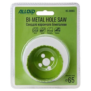 Коронка универсальная Alloid Bi-Metal 65 мм (HS-30065)