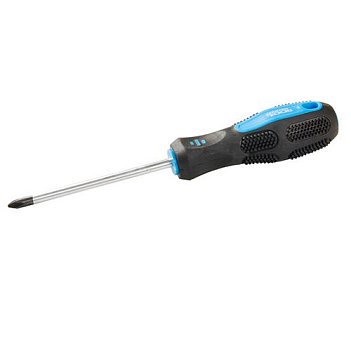 Отвёртка крестовая магнитная PH2 х 100мм MASTERTOOL (48-5210)