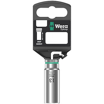 Головка торцева 6-гранна подовжена WERA 8790 HMC Deep Cr-V 1/2" 24 мм (05004563001)