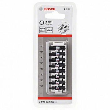 Набор бит ударных Bosch Impact Control 1/4" 8шт. (2608522322)