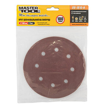Шліфувальний круг MASTERTOOL 180 мм Р100 (08-1810-H)