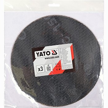 Шлифовальный круг Yato 225 мм Р150 3шт (YT-845843)