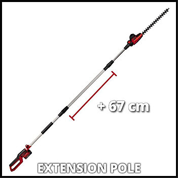 Кущоріз акумуляторний телескопічний Einhell GC-HH 18/45 Li T- Solo (3410585) - без акумулятора та зарядного пристрою
