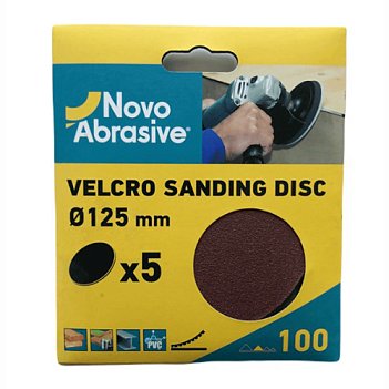 Шлифовальный круг NOVOABRASIVE 125мм Р100 5шт (NASD125100)