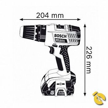 Аккумуляторная ударная дрель-шуруповерт Bosch GSB 18-2-LI (06019A5300)