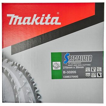 Диск пиляльний по дереву Makita Specialized 270х1,8х30 мм (B-33205)