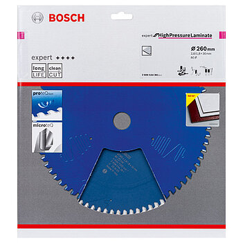 Диск пильный по ламинату Bosch Expert for High Pressure Laminate 260x30х1,8мм (2608644361)