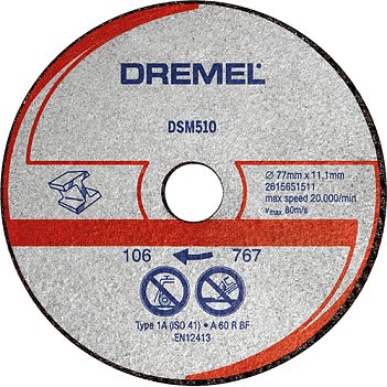 Диск відрізний по металу і пластику Dremel 20 мм (2615S510JB) Диск відрізний по металу і пластику Dremel 20 мм (2615S510JB)