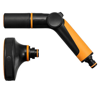 Пістолет для поливу Fiskars + насадка мультифункціональна (1065494) Пістолет для поливу Fiskars + насадка мультифункціональна (1065494)
