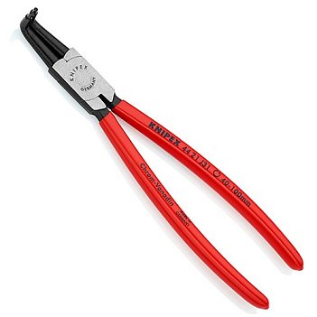 Щипці для внутрішніх стопорних кілець KNIPEX Cr-V 300 мм вигнуті на стиск (44 21 J41)