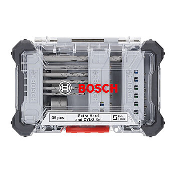 Набор сверл и бит Bosch Extra Hard Screwdriver Bit and CYL-3 Drill Bit Set 35 шт. (2607017728)