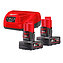 Акумулятор Li-Ion Milwaukee M12 NRG-602 12,0В 2 шт. + зарядний пристрій (4933451903)