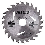 Диск пиляльний по дереву Alloid 125х22,20 мм (WS-12524)
