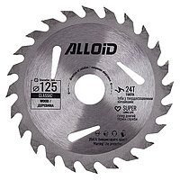 Диск пиляльний по дереву Alloid 125х22,20 мм (WS-12524)