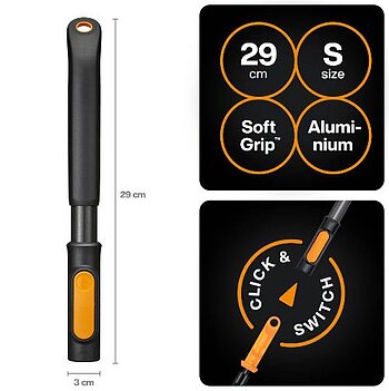 Насадка-культиватор Fiskars Fiskars OneClick + ручка S (1080720)
