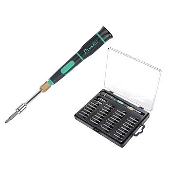 Викрутка з набором біт Pro'sKit 33 шт. (SD-9803)