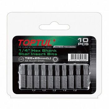 Бита Torx Toptul 1/4" T40 10шт. (FSEA0840G)