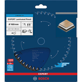 Диск пиляльний по ламінату Bosch Expert for Laminated Panel 160х1,6х20 мм (2608644127)