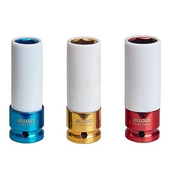 Набір головок 6-гранних ударних подовжених Alloid 1/2" 3 шт. (NUG-1721)