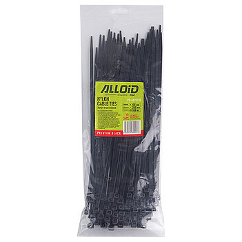 Хомут нейлоновый Alloid 4,8 х 250 мм 100 шт. (PC-48250 B)