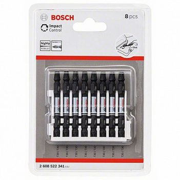 Бита Torx ударная Bosch Impact Control 1/4" T30 х Т30 8шт (2608522341)