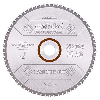 Диск пильный по ламинату Metabo 254x30x2,0 мм (628446000)