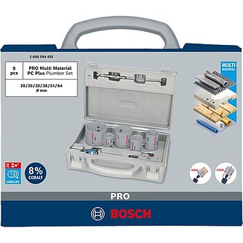 Набор коронок по дереву и металлу Bosch PRO Multi Material PC Plus 9 шт. (2608594435)