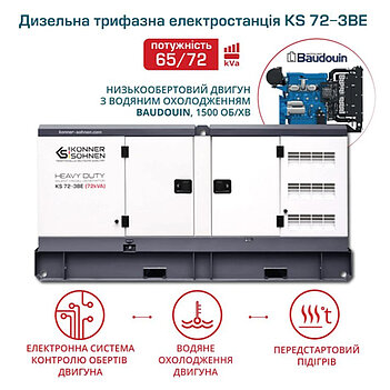Генератор дизельный Könner & Söhnen (KS 72-3BE)