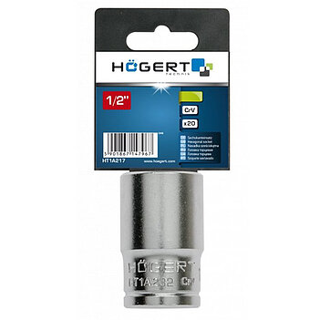 Головка торцева 6-гранна Hoegert Cr-V 1/2" 32 мм (HT1A232)