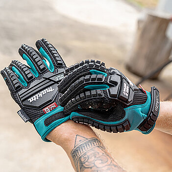 Рукавички Makita Impact-Rated M розмір XL / р.10 протиударні (P-84486)