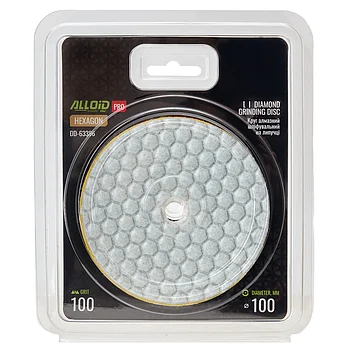 Диск полірувальний по бетону і граніту Alloid Pro HEXAGON 100 мм (DD-63386)