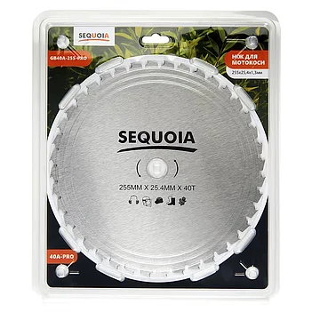 Диск для мотокоси SEQUOIA 255-40-25,4 мм (GB40A-255-PRO)