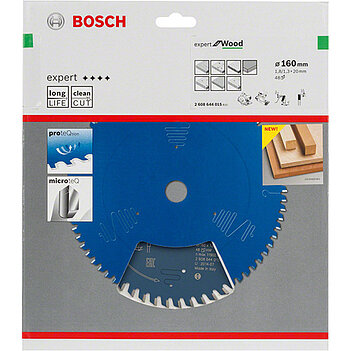 Диск пиляльний по дереву Bosch Expert for Wood 160x20х1,8 мм (2608644015)