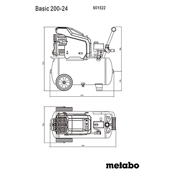 Компрессор масляный Metabo Basic 200-24 (601522000)
