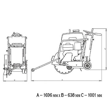 Нарізувач швів бензиновий MASTERPAC PMF20H (145640)