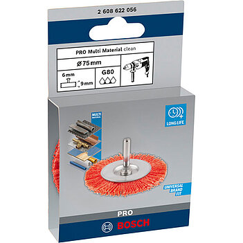 Щітка нейлонова кругла Bosch Р80 75 мм (2608622056)