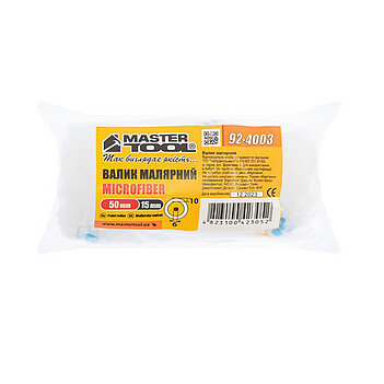 Минивалик малярный MASTERTOOL Microfiber 6х15х50 мм (92-4003)