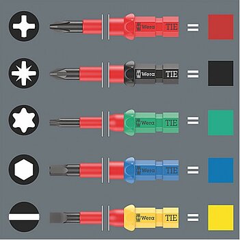 Викрутка зі змінними стрижнями діелектрична WERA Kraftform Kompakt VDE 16 Universal 1 TIE 16 шт. (05006607001)