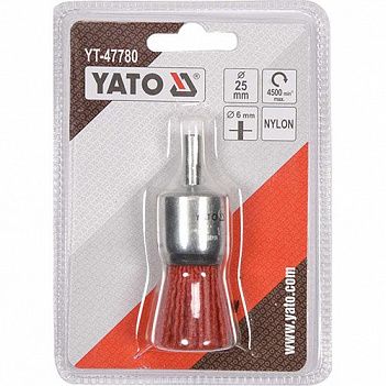 Щетка нейлоновая чашечная Yato 25мм (YT-47780)