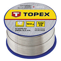 Припой TOPEX Sn60Pb40 1,0 мм 100 г с флюсом (44E514)