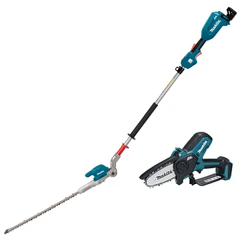 Кущоріз акумуляторний штанговий Makita + акумуляторна ланцюгова мініпила (SET-DUN500WZ-0826) - без акумулятора та зарядного пристрою